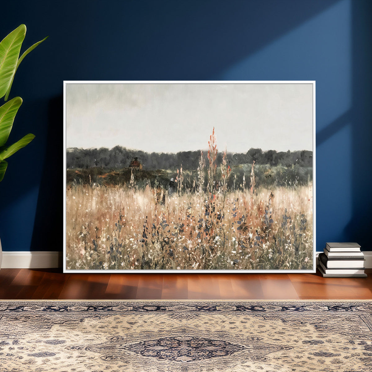 Rustic Field Landscape Wall Art Print, Giclee Canvas Wall Art