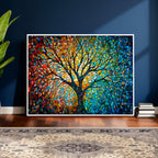 Yggdrasil Tree of Life Wall Art Print | Mosaic Style Canvas Wall Art