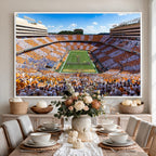 Tennessee Neyland Stadium Wall Art, Sports Arena Canvas, Framed and Ready to Hang