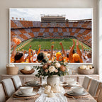 Tennessee Neyland Stadium Wall Art, Sports Arena Canvas, Home Bar Wall Decor
