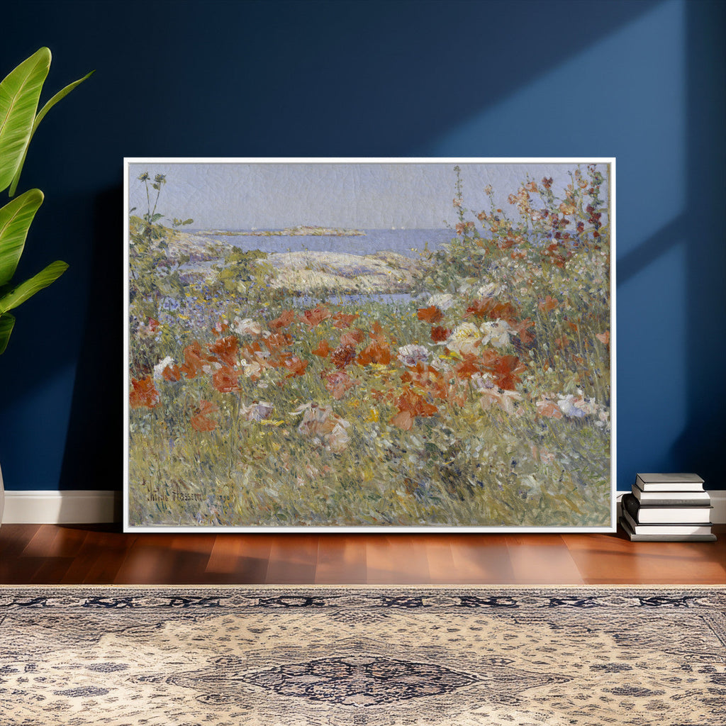 Childe Hassam Celia Thaxter Garden Canvas | 1890 American Impressionist Print