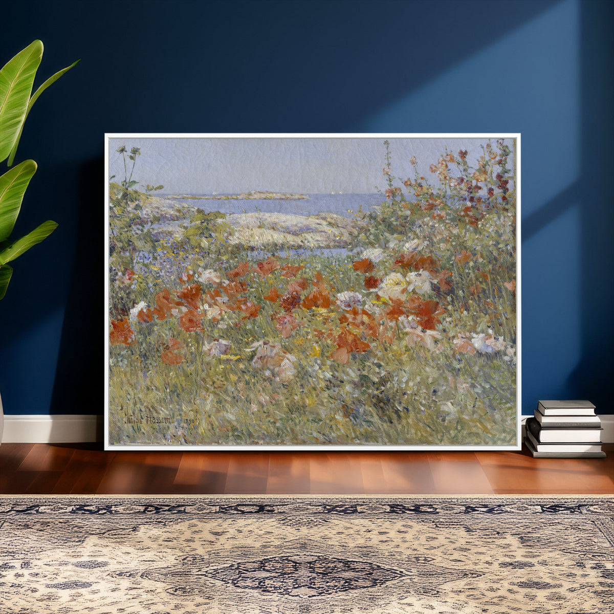 Childe Hassam Celia Thaxter Garden Canvas | 1890 American Impressionist Print