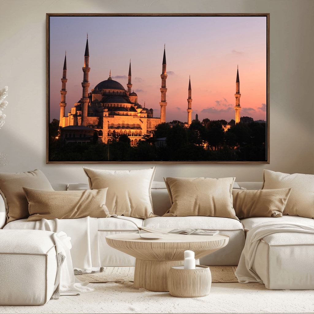 Wall Art Turkey Istanbul Skyline Canvas Print