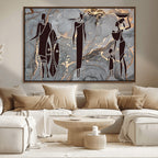 African American Wall Art | Elegant African Women Canvas Print