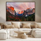 Yosemite Half Dome Wall Art Canvas Print El Capitan