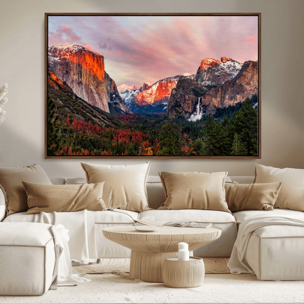 Yosemite Half Dome Wall Art Canvas Print El Capitan