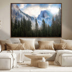 Half Dome Yosemite California Wall Art Canvas Print El Capitan