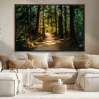 Natural Landscape Wall Art Relaxing Forest Canvas Print