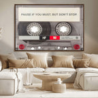 Music Cassette Iconic Wall Art Canvas Print