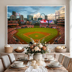 St. Louis Cardinals Baseball Team Print, Busch Stadium Wall Art, Framed and Ready to Hang
