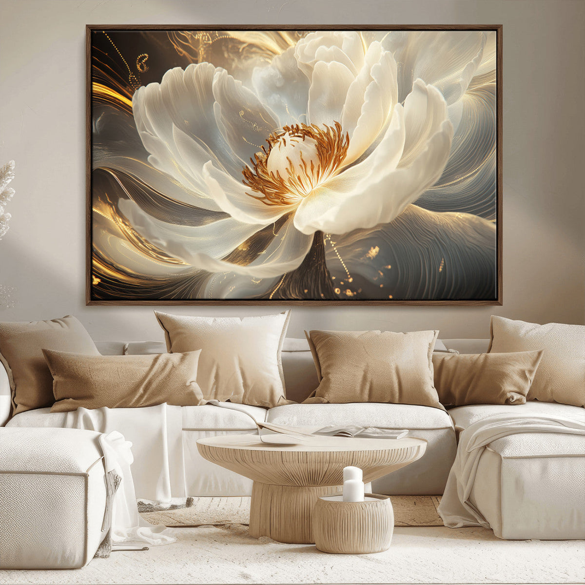 Abstract Floral Wall Art Canvas Print