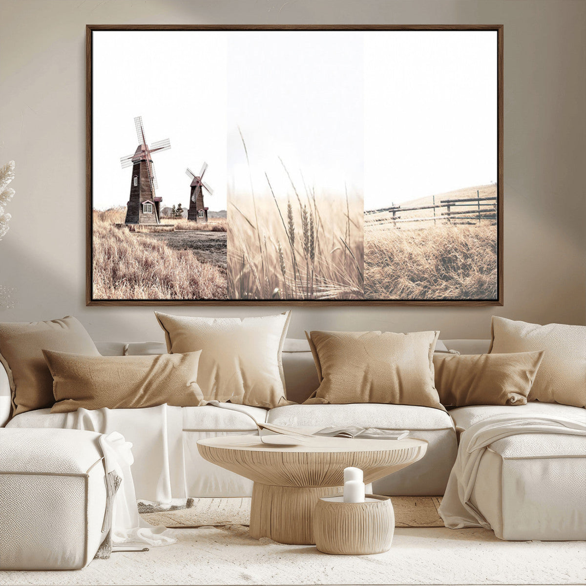 Farm Prints, Set of 6 Farmhouse Wall Art Canvas, Country House Decor