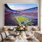 Buffalo Bills Football Team Print Canvas, Buffalo Highmark Stadium