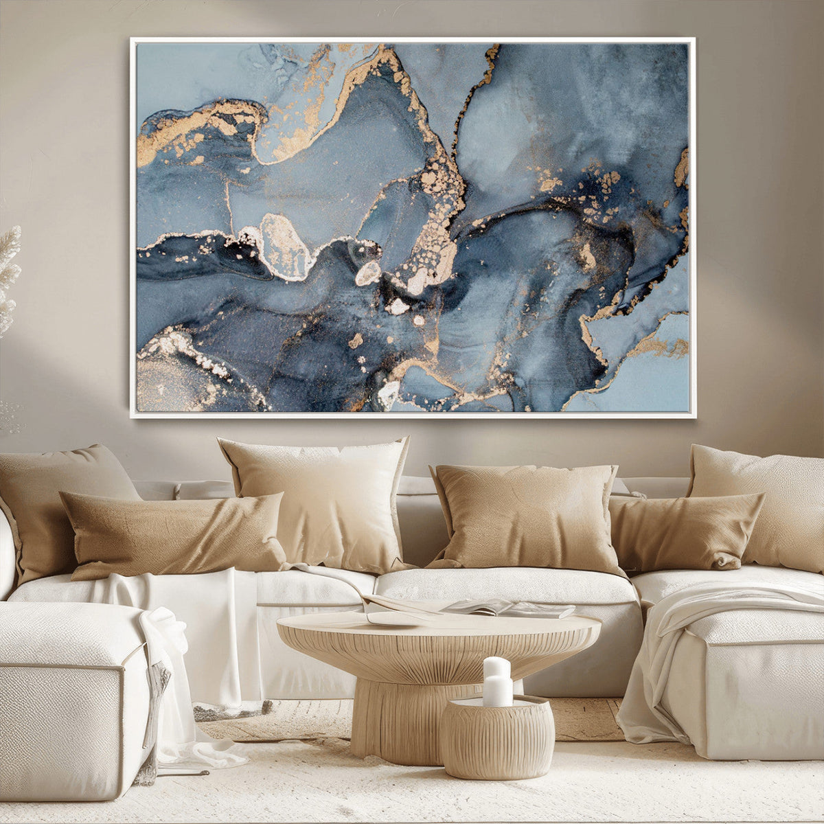 Multipanel Marble Fluid Effect Wall Art Abstract Canvas Wall Art Print