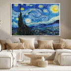 Vincent Van Gogh The Starry Night Abstract Wall Art Canvas Print
