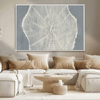 Abstract Tree Ring Wall Art Canvas Print, Framed and Ready to Hang