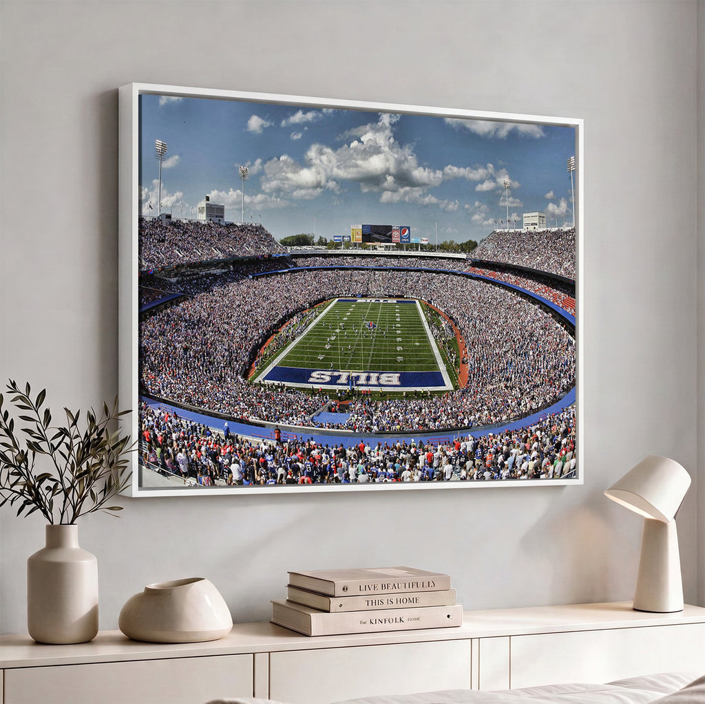 Buffalo Bills Highmark Stadium Wall Art Canvas Print, Bills Game Day Decor