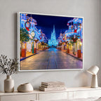 Disney Wall Art | Castle Large Wall Art, Disney Magic Kingdom Print for Kids Room Decor