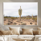 Saguaro Cactus Wall Art | Framed Desert Canvas Artwork