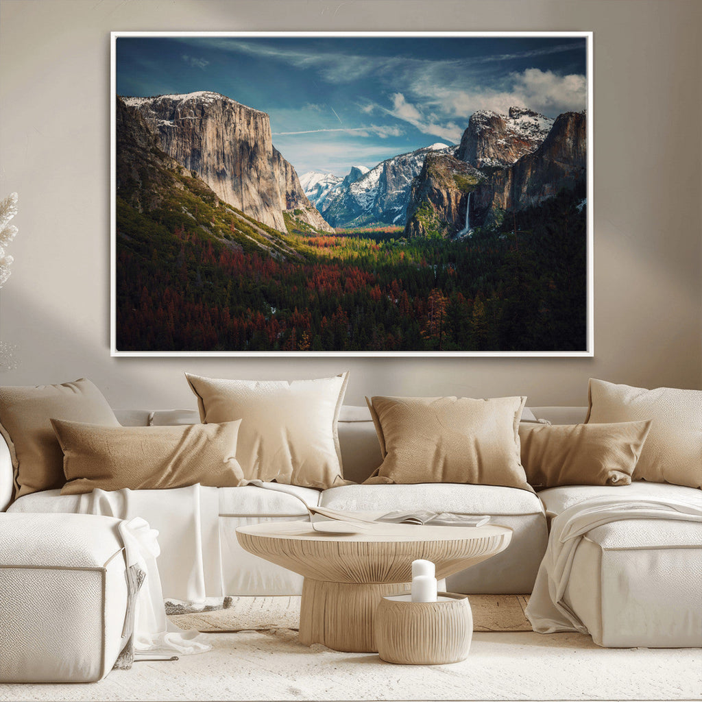 Yosemite National Park Wall Art Canvas Print, Framed El Capitan Mountain Landscape