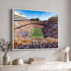 Tennessee Neyland Stadium Wall Art, Sports Arena Canvas, Framed and Ready to Hang