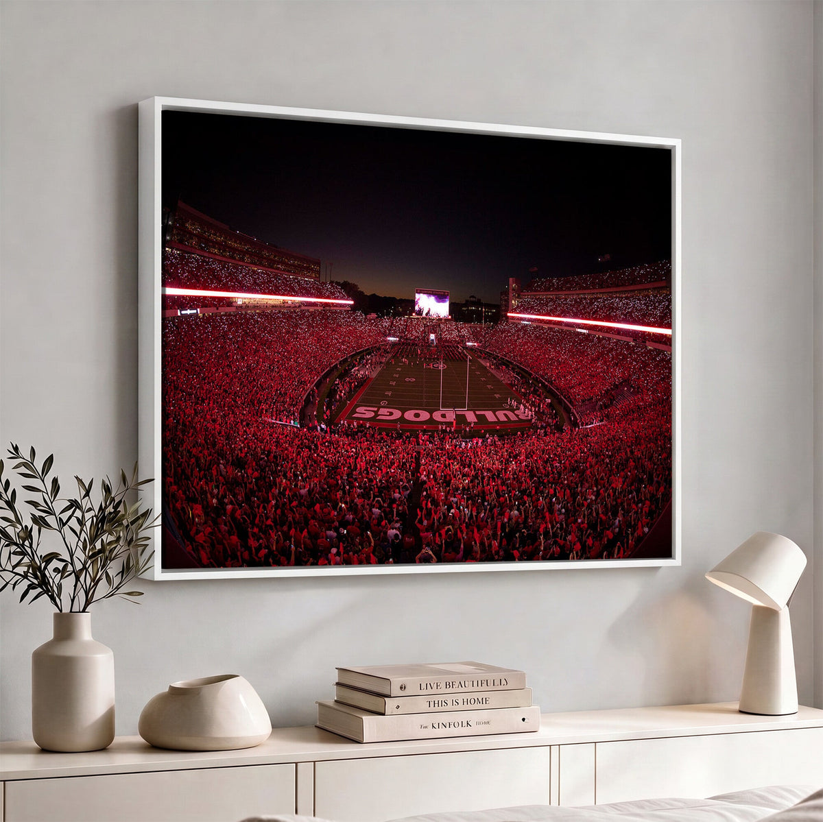 Dooley Stadium Wall Art, Sports Arena Canvas Print, Dooley Field Sanford Stadium