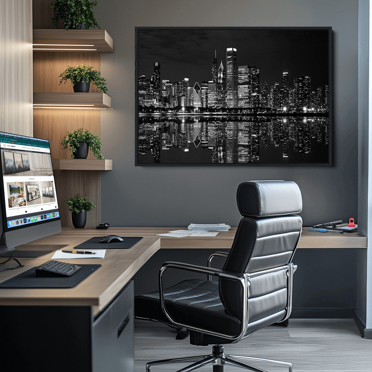 Chicago Wall Art Canvas Print