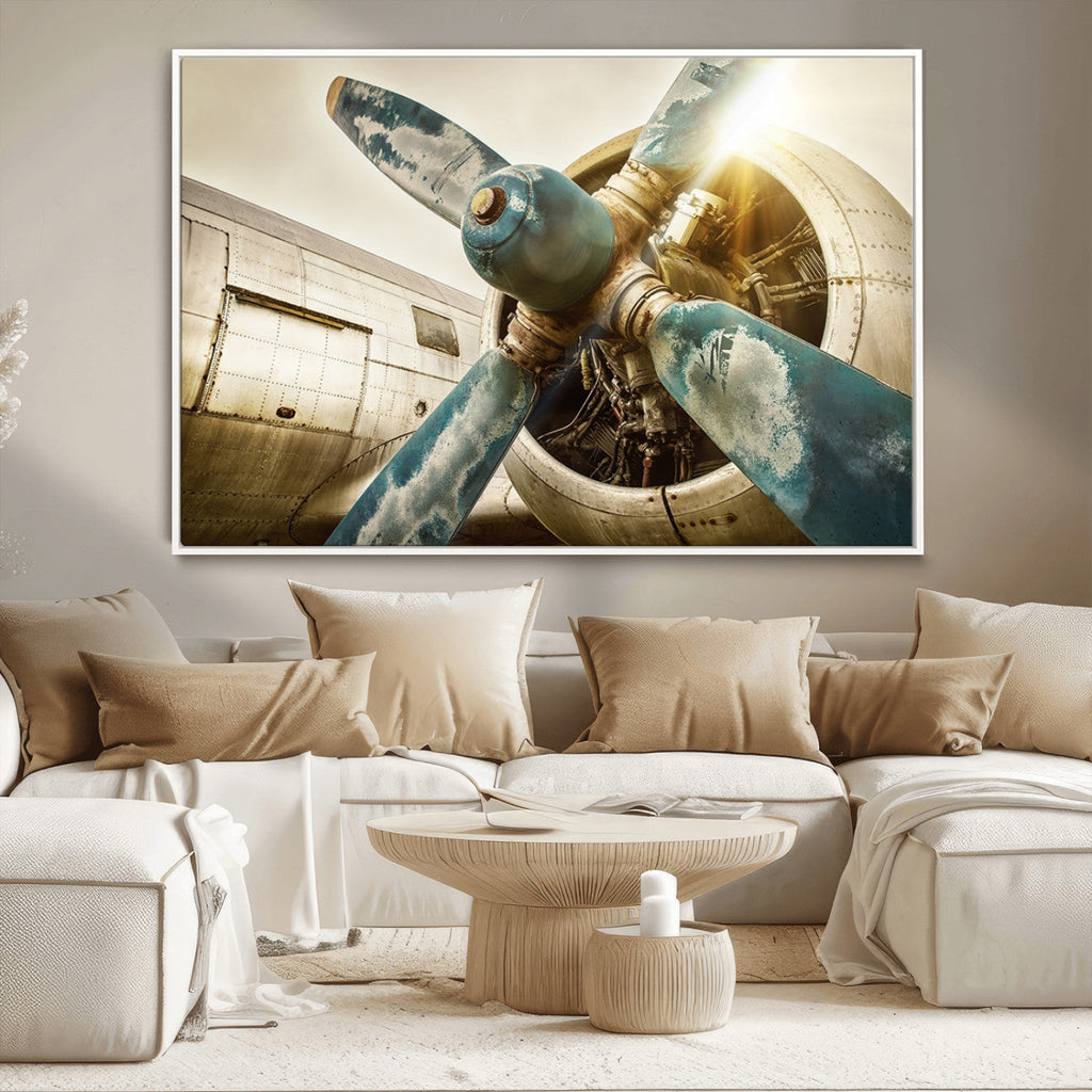 Vintage Airplane Canvas Print