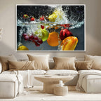 Kitchen Vegetables World Wall Art Canvas Print