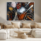 Spices and Seasonings Canvas Wall Art | Colorful Triptych Kitchen Decor