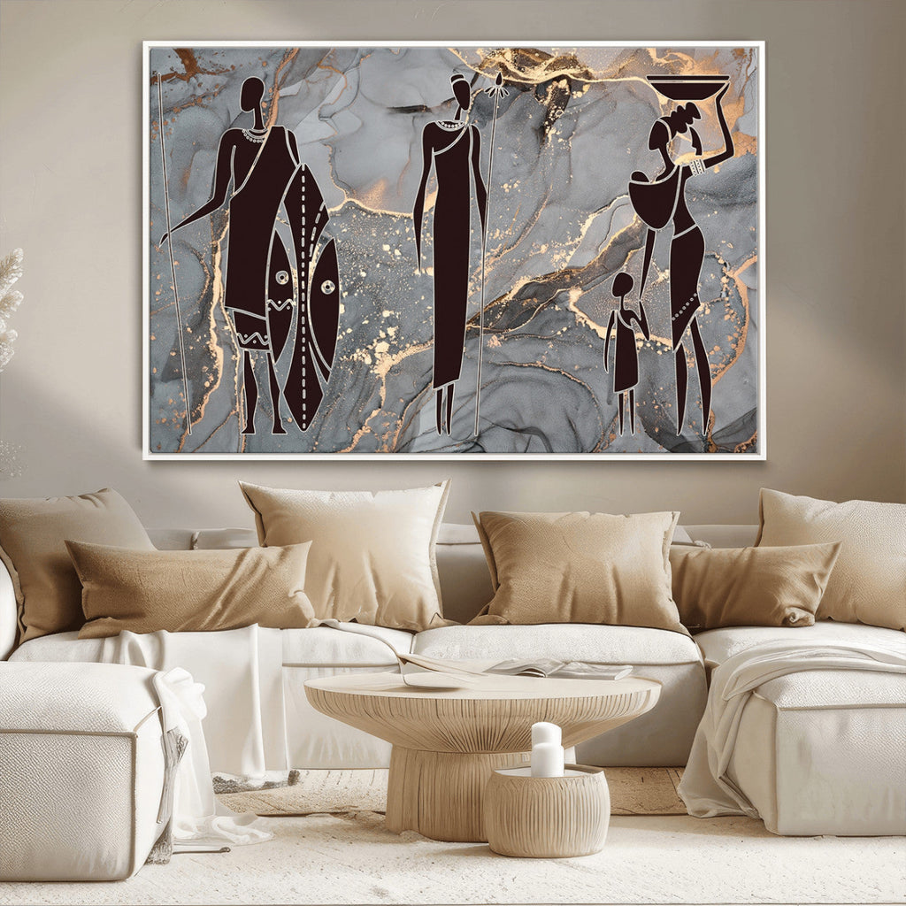 African American Wall Art | Elegant African Women Canvas Print