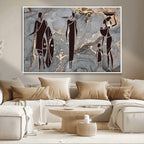 African American Wall Art | Elegant African Women Canvas Print