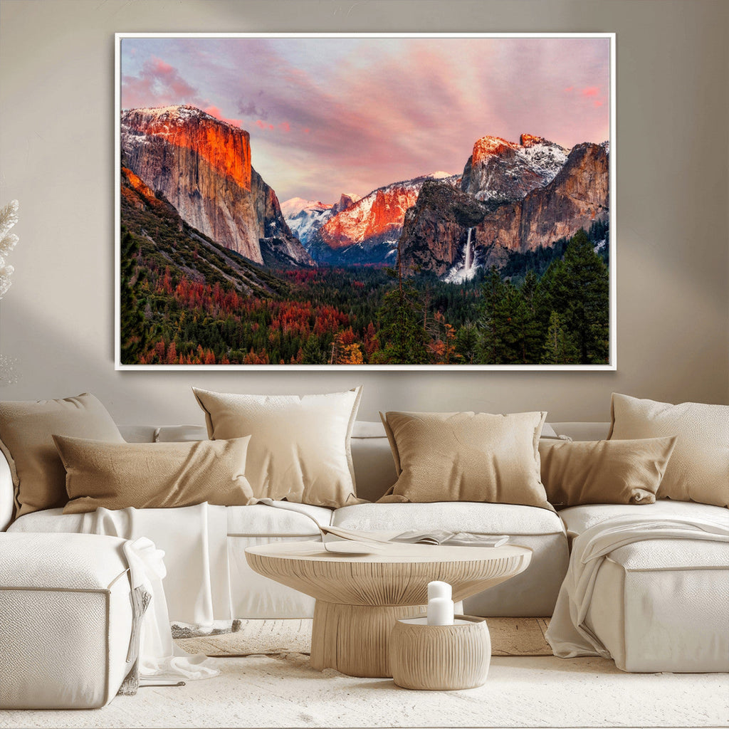 Yosemite Half Dome Wall Art Canvas Print El Capitan
