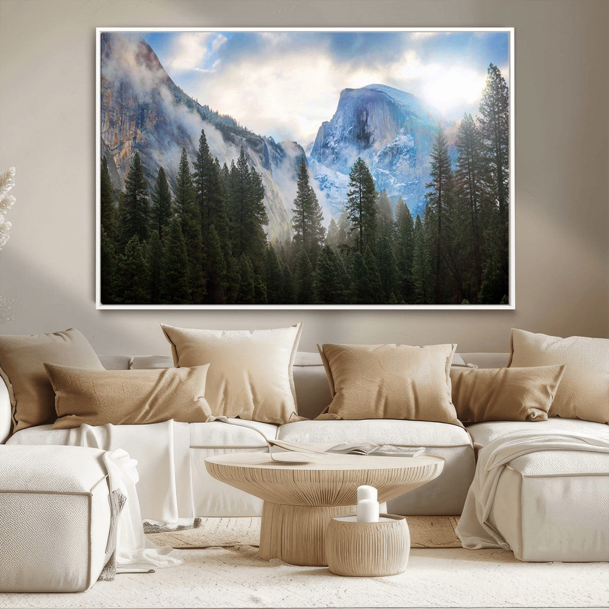Half Dome Yosemite California Wall Art Canvas Print El Capitan