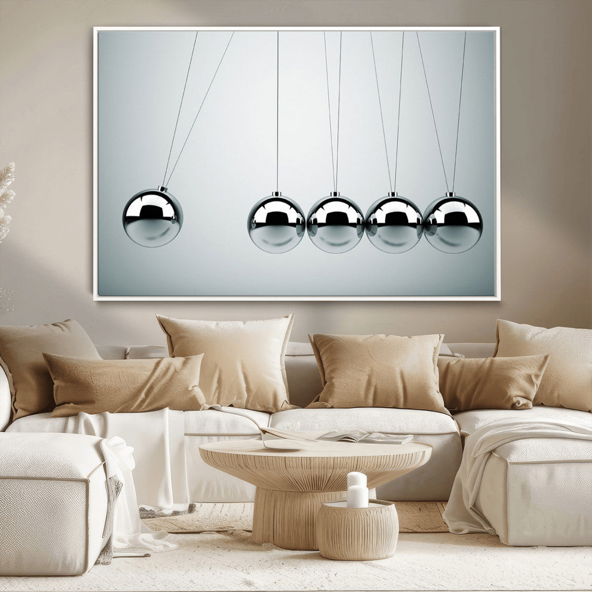 Newton's Cradle Wall Art Canvas Print | Framed Newton Cradle Wall Art