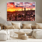 Arizona Desert Print, Western Cowboy Wall Art Print