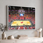 Miami Heat Basketball Team Print Wall Art, Kaseya Center