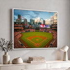 St. Louis Cardinals Baseball Team Print, Busch Stadium Wall Art, Framed and Ready to Hang