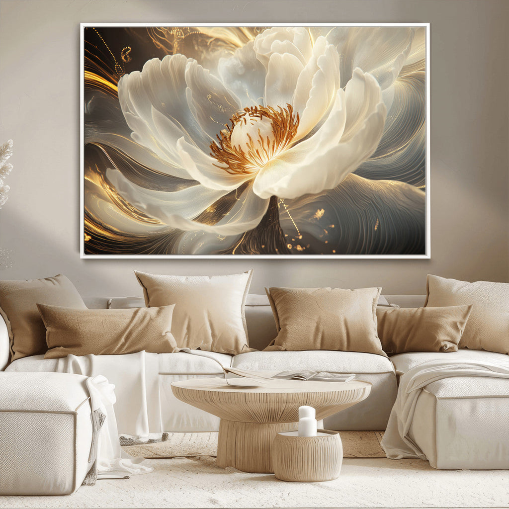 Abstract Floral Wall Art Canvas Print