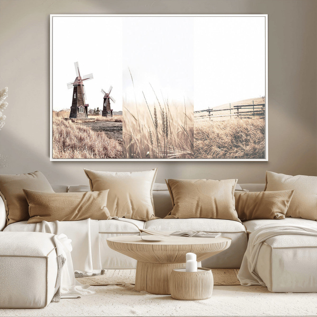 Farm Prints, Set of 6 Farmhouse Wall Art Canvas, Country House Decor