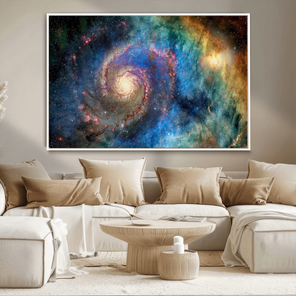 Spiral Galaxy Wall Art Canvas Print