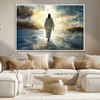 Jesus Walking on Water Wall Art | Canvas Print | Ready to Hang