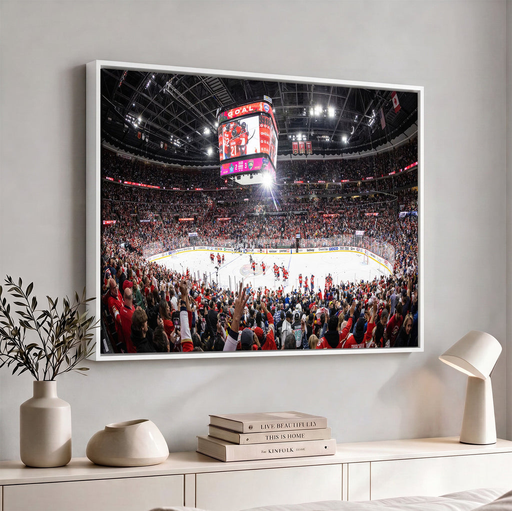 Amerant Bank Arena Wall Art Canvas Print, Hockey Arena
