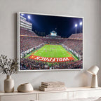 Wolfpack Football Team Print, Raleigh Carter-Finley Stadium