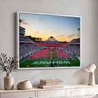 NC State Wolfpack Football Team Print Wall Art, Raleigh