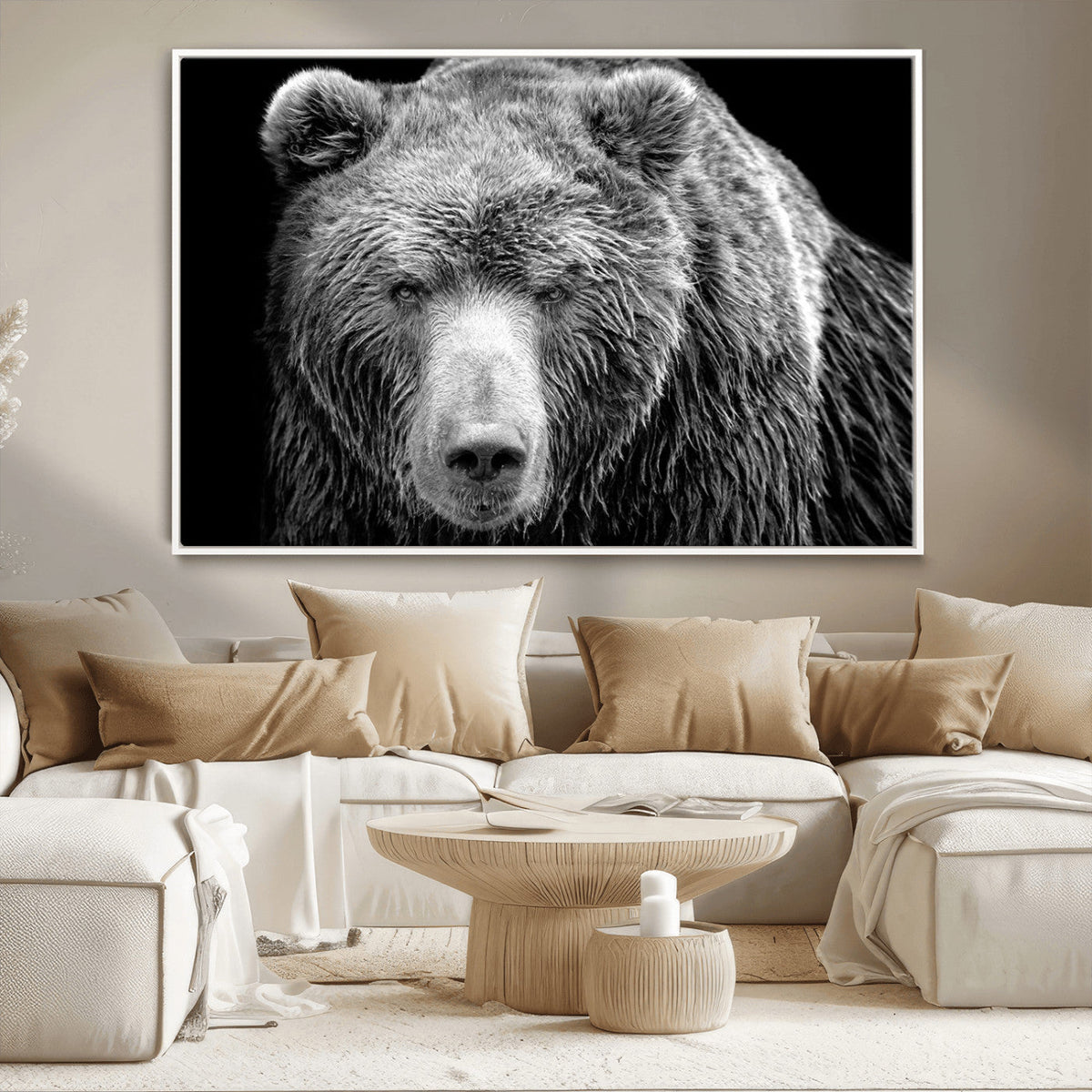 399 Grizzly Bear Canvas Print, Ready to Hang Wall Art