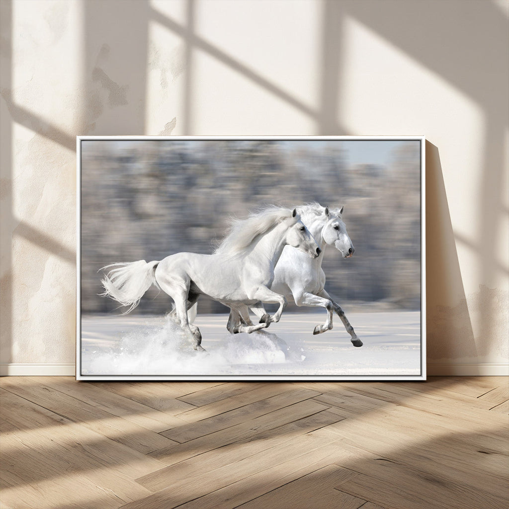 The White Horses Wall Art, Framed White Horses Wall Art