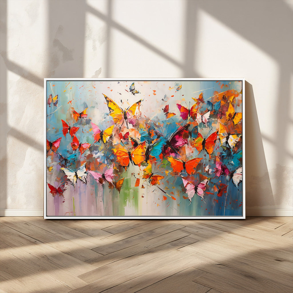 Abstract Butterfly Wall Art Canvas Print