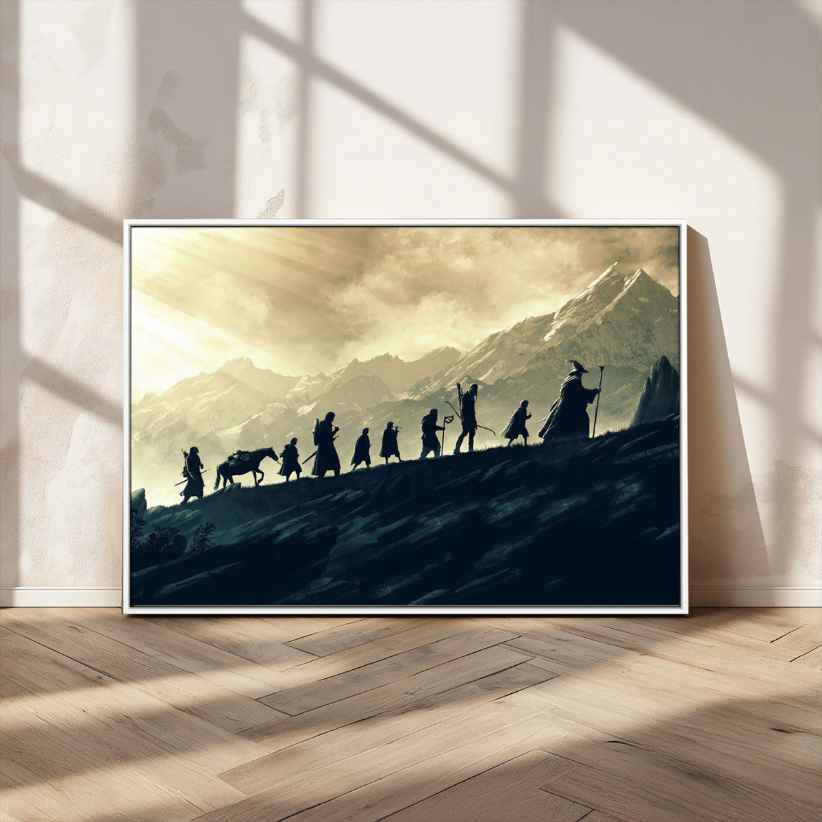 Fellowship Journey Wall Art | Fantasy Adventure Canvas Print