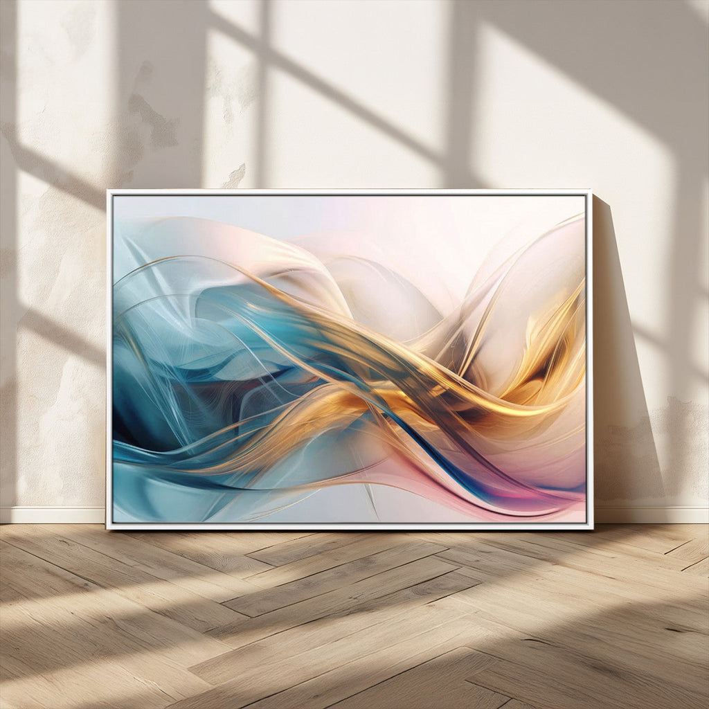 Abstract Flowing Colors Wall Art Canvas Print